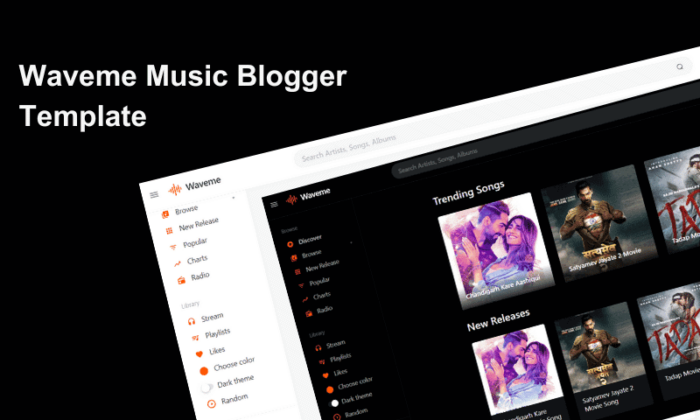 Waveme Music Blogger Templqate