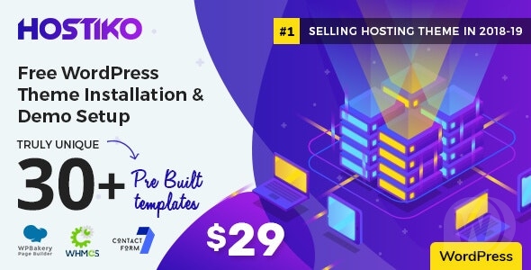 Hostiko - WordPress WHMCS Hosting Theme                                                                             
