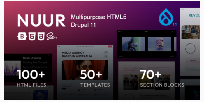 Nuur - Multipurpose Drupal 11 Theme