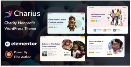 Charius - Nonprofit Charity WordPress Theme