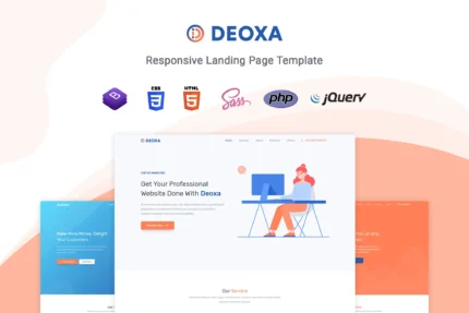 Deoxa - Landing Page Template