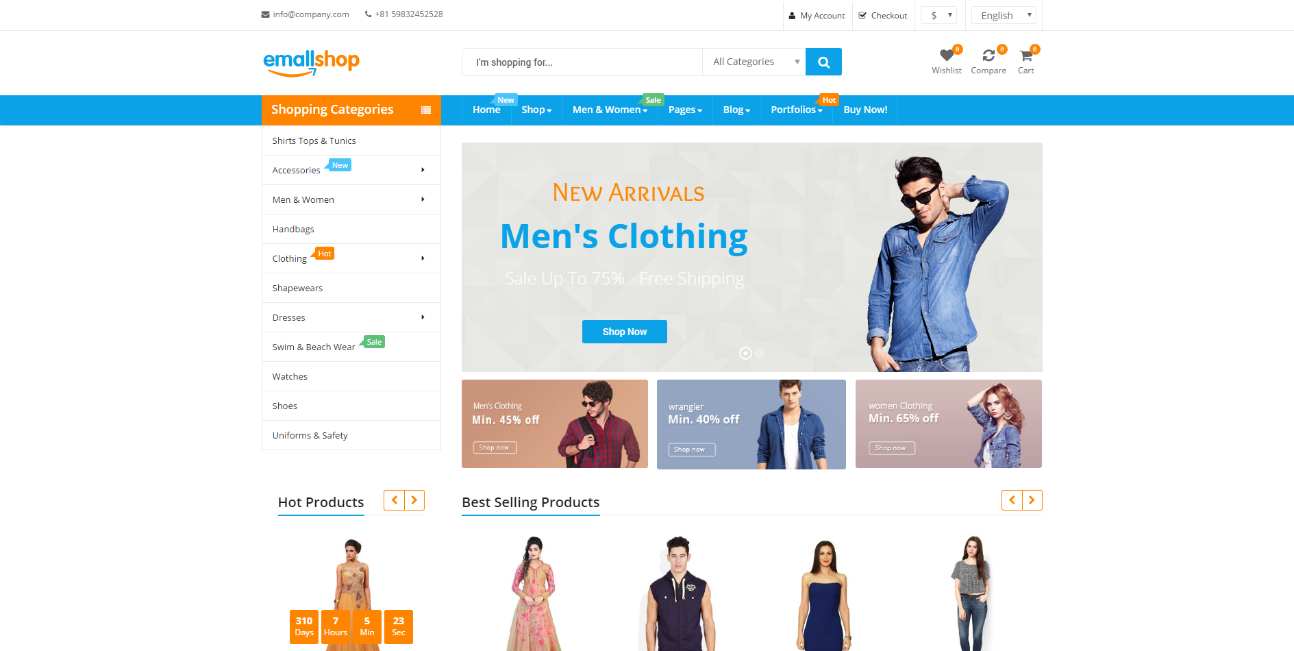 emallshop woocommerce themes