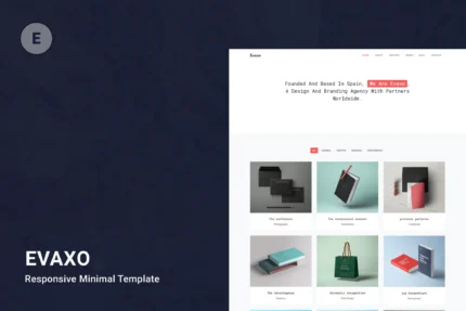 Evaxo - Responsive Minimal Template