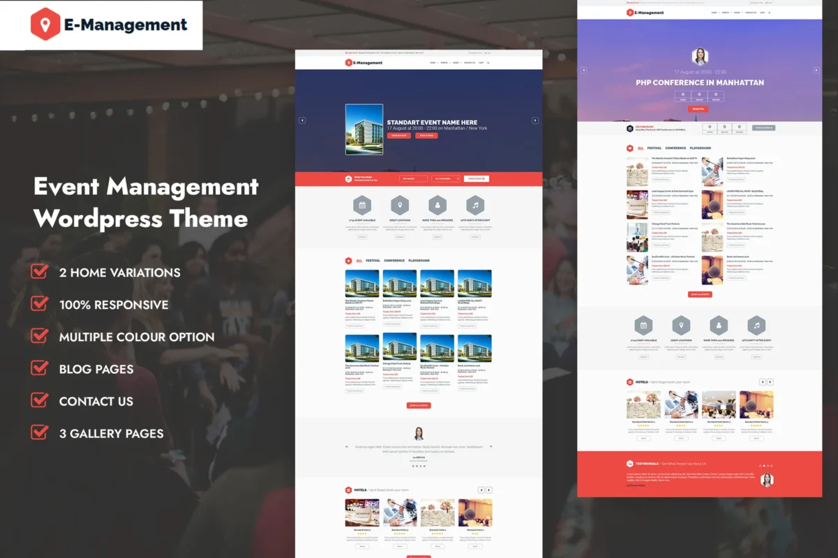 Event Management WordPress Theme