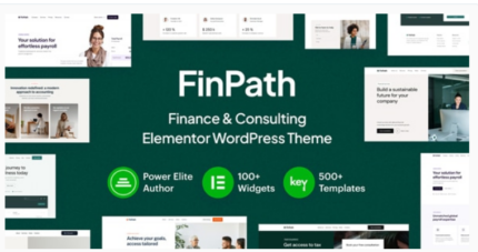 FinPath - Finance & Consulting Elementor WordPress Theme