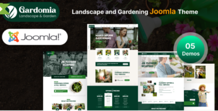 Gardomia - Joomla 5 Landscape and Gardening Template