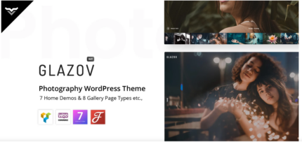 Glazov - Photography WordPress Theme