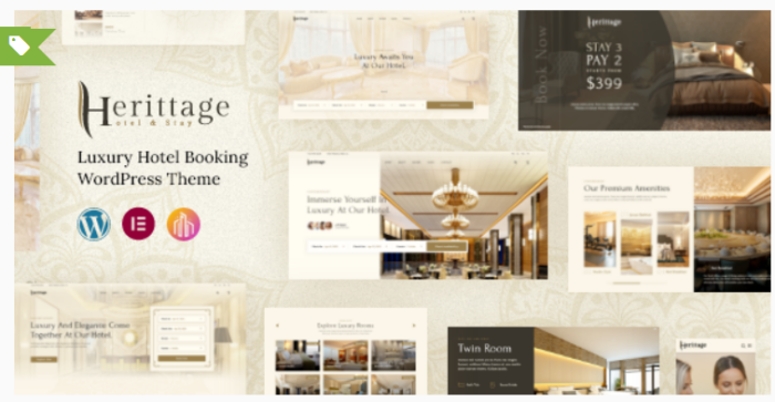 Herittage - Hotel Booking WordPress Theme