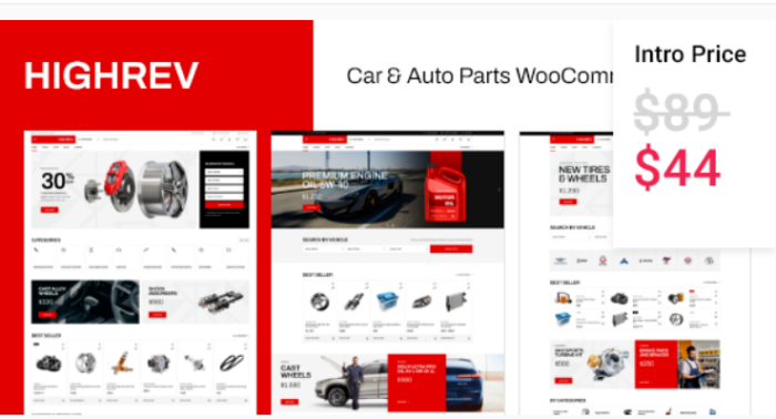 HighRev - Car & Auto Parts WooCommerce Theme