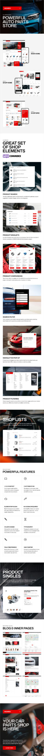 HighRev - Car & Auto Parts WooCommerce Theme