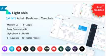 Light Able Admin & Dashboard Template