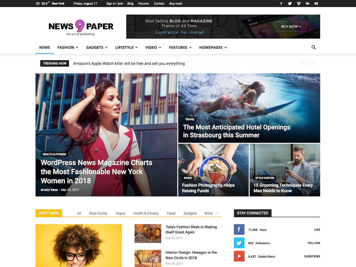 news wordpress theme 