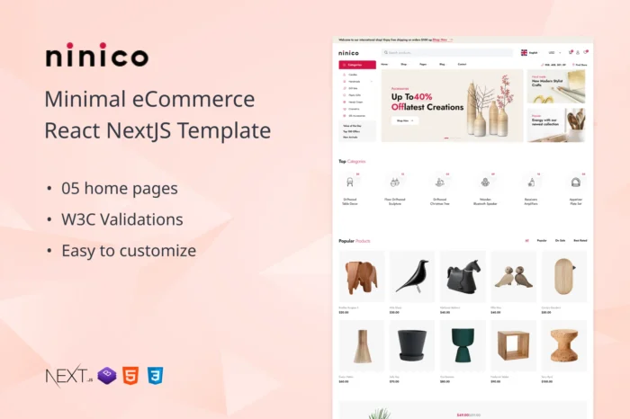 Ninico - Minimal eCommerce Template