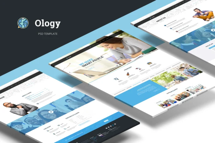 Ology — Education | Courses | Classes PSD Template