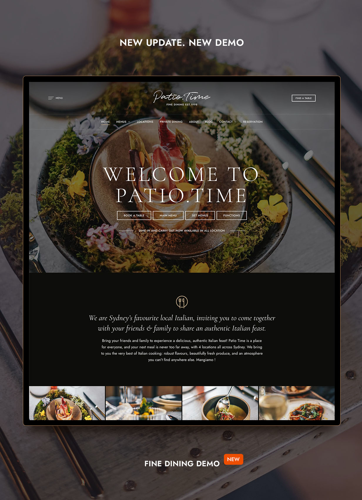 The PatioTime - Restaurant WordPress Theme 