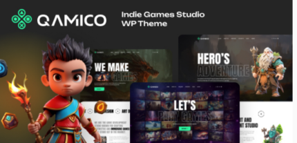 Qamico - Indie Games Studio WordPress Theme