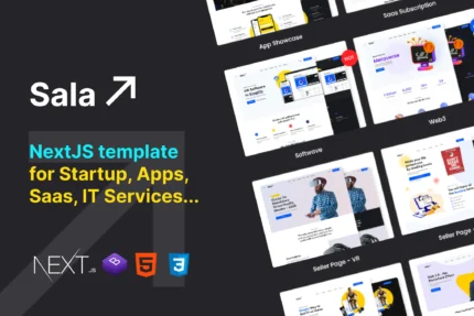 Sala - Startup & SaaS IT Services NextJS Template