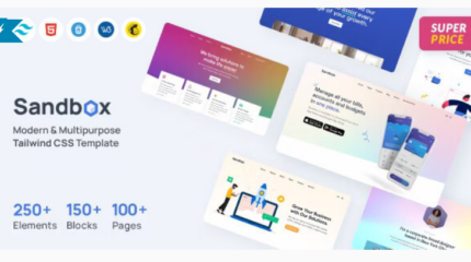 Sandbox Tailwind CSS Modern & Multipurpose Template