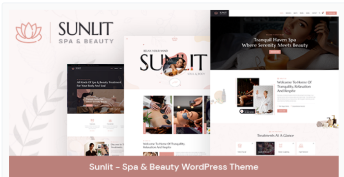 Sunlit - Spa & Beauty WordPress Theme