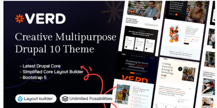 Verd Creative Multipurpose Drupal 10 Theme