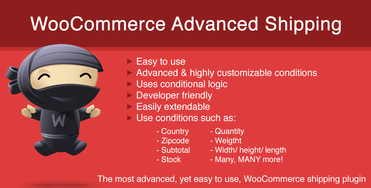 woocommerce advanced shipping