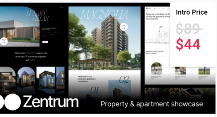 Apartment Showcase WordPress Theme