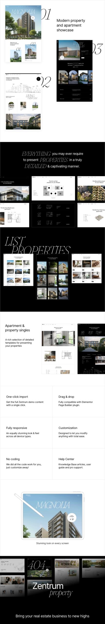 Zentrum - Property & Apartment Showcase WordPress Theme 