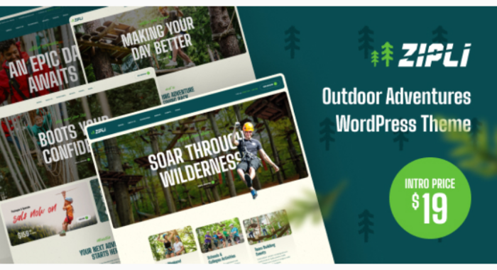 Zipli - Outdoor Adventures WordPress Theme