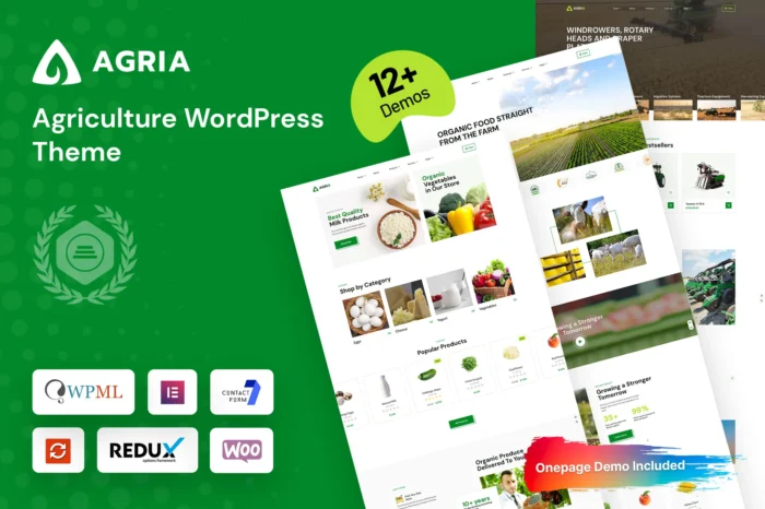 Agria - Agriculture WordPress Theme