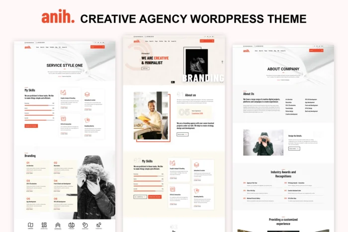 Anih - Creative Agency WordPress Theme