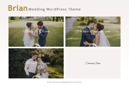 Brian - Wedding WordPress Theme