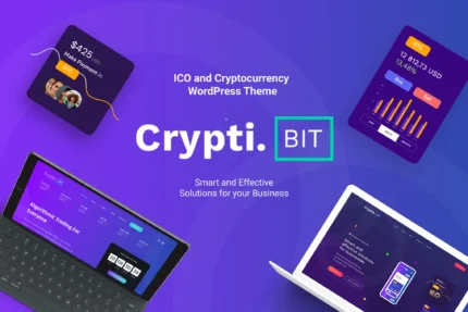 CryptiBIT - Cryptocurrency ICO WordPress theme