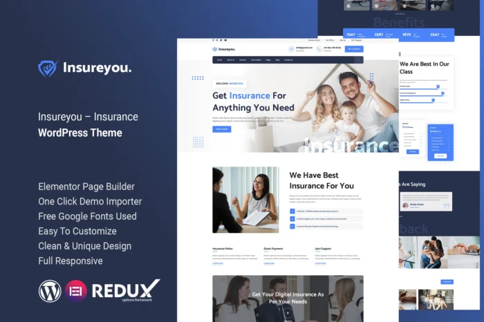 Insureyou – Insurance WordPress Theme