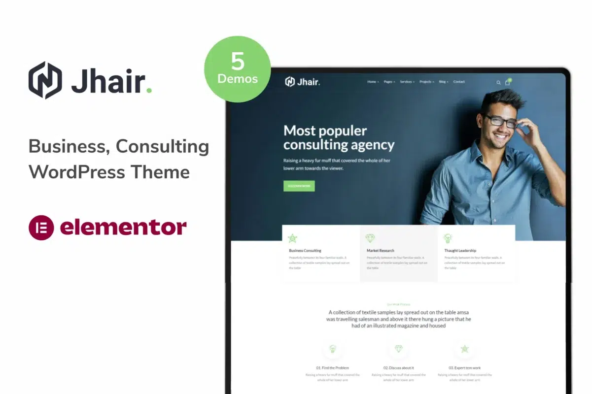 Jhair - Business Consulting WordPress Theme