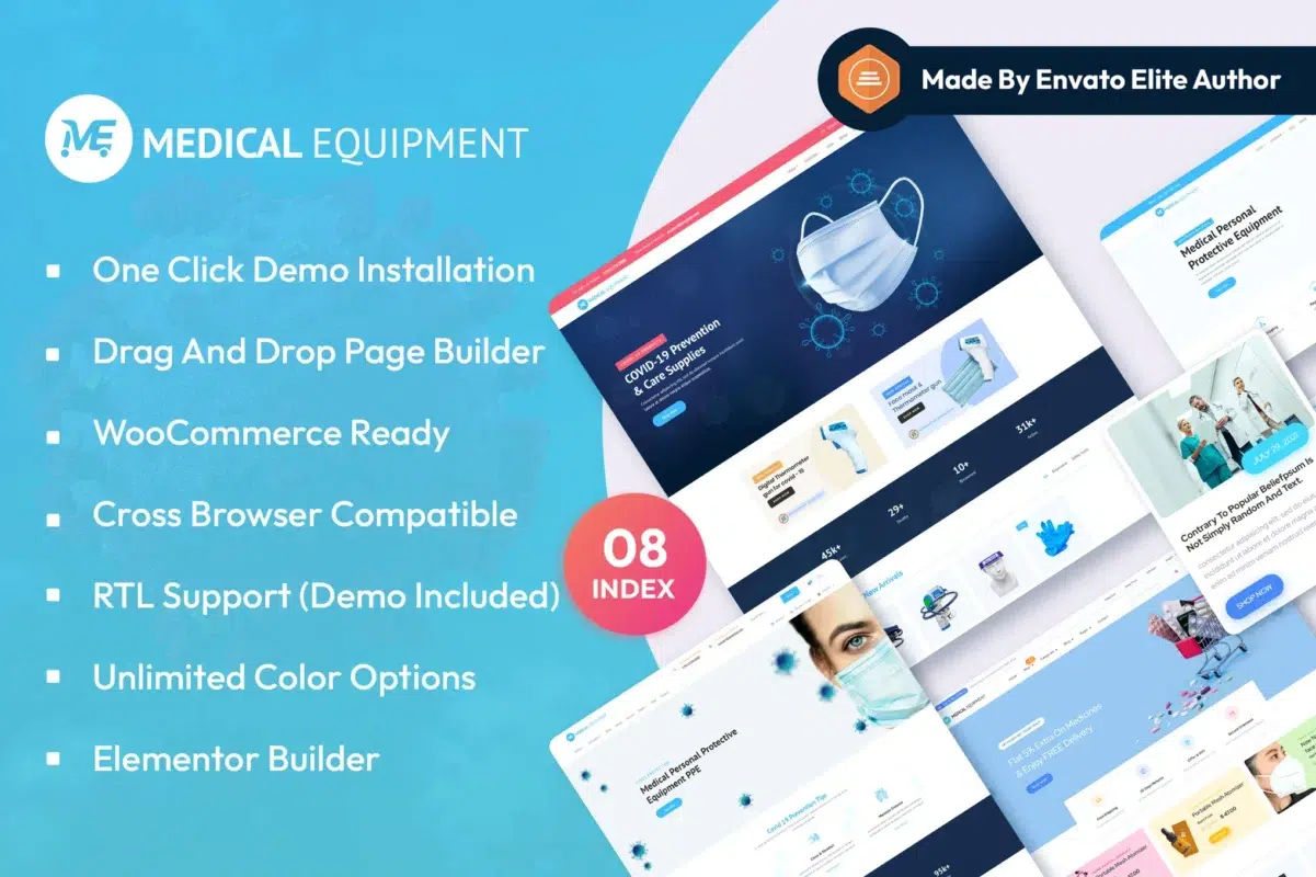 Medical Equipment - eCommerce WordPress Theme