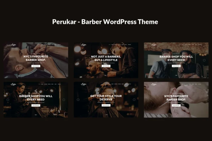 Perukar - Barber WordPress Theme