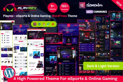 Playrex - eSports & Gaming WordPress Theme