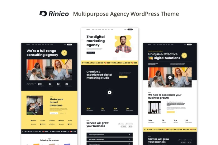 Rinico - Multipurpose Agency WordPress Theme