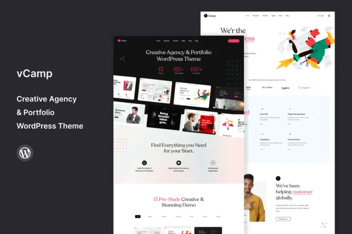 vCamp - Creative Agency WordPress Theme