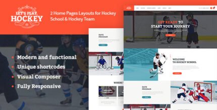 Hockey School and Winter Sports WordPress Theme