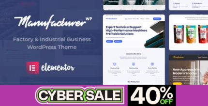 Manufacturer – Factory and Industrial WordPress Theme