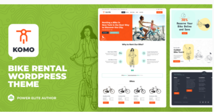 Komo - Bike Rental Shop WordPress Theme