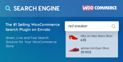 wooCommerce search engine