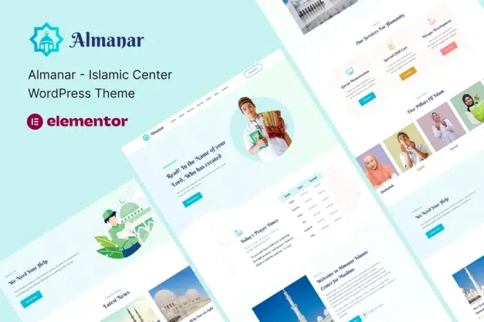 Almanar - Islamic Center WordPress Theme