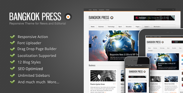 Bangkok Press – Responsive News & Editorial WordPress