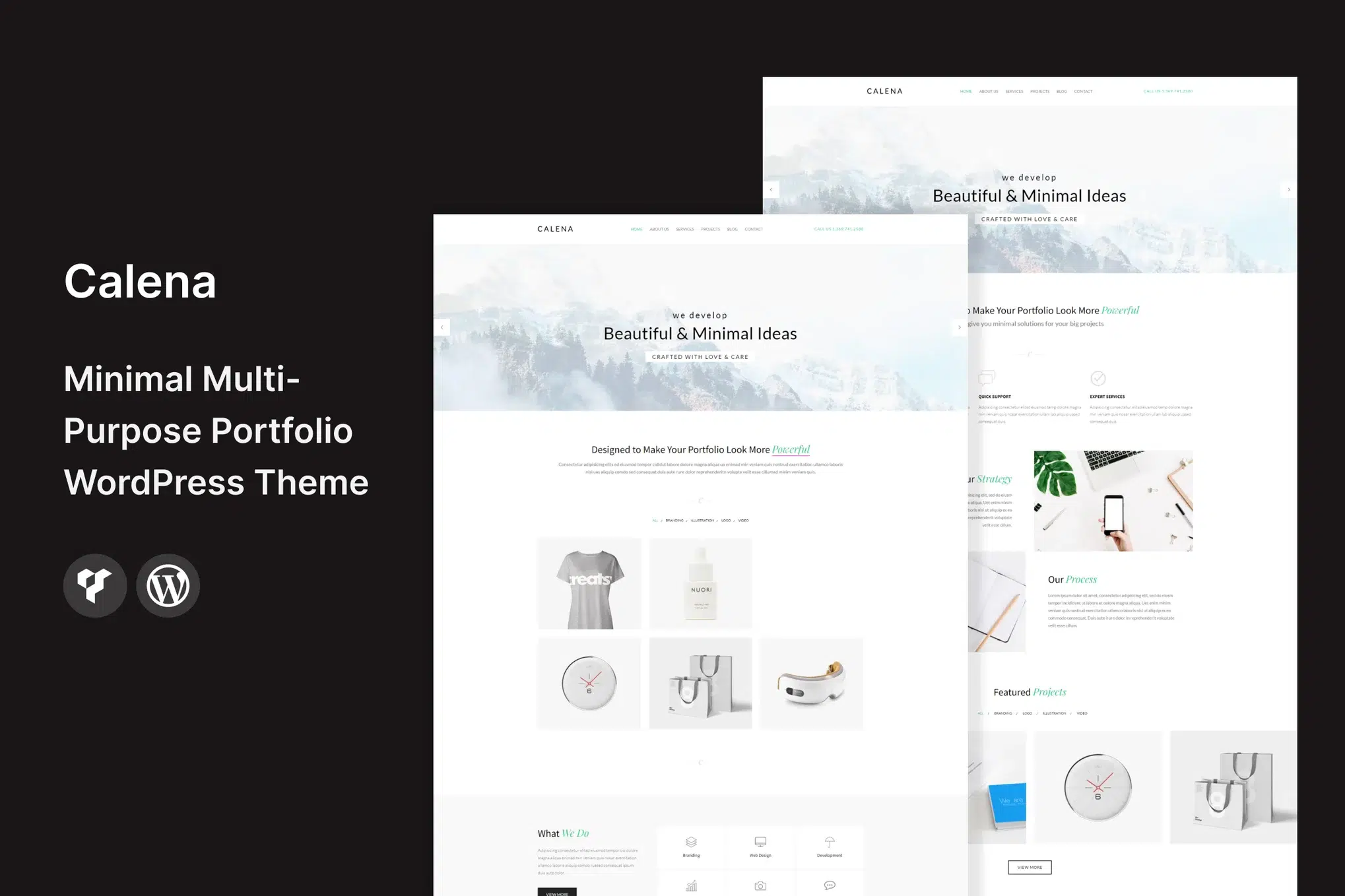 Calena – Minimal Portfolio WordPress Theme