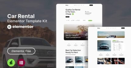 Rentcys – Car Rental Elementor Template Kit