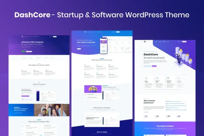 DashCore - Startup & Software WordPress Theme