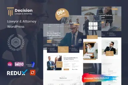 Decision - Law & Lawyer WordPress Theme