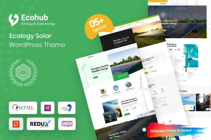 Ecorhub - Ecology Solar WordPress Theme